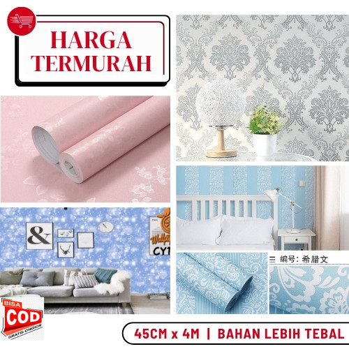 Wallpaper Kamar Wallpaper Stiker Dinding Kamar Tidur Wallpaper Dinding Pink Stiker Dinding Wallpaper