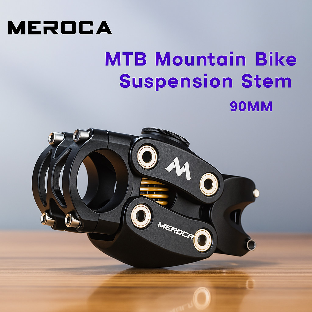 MEROCA SS01 Suspension Stem Sepeda Suspensi Shock Breaker Stem 90mm MTB Touring Gravel