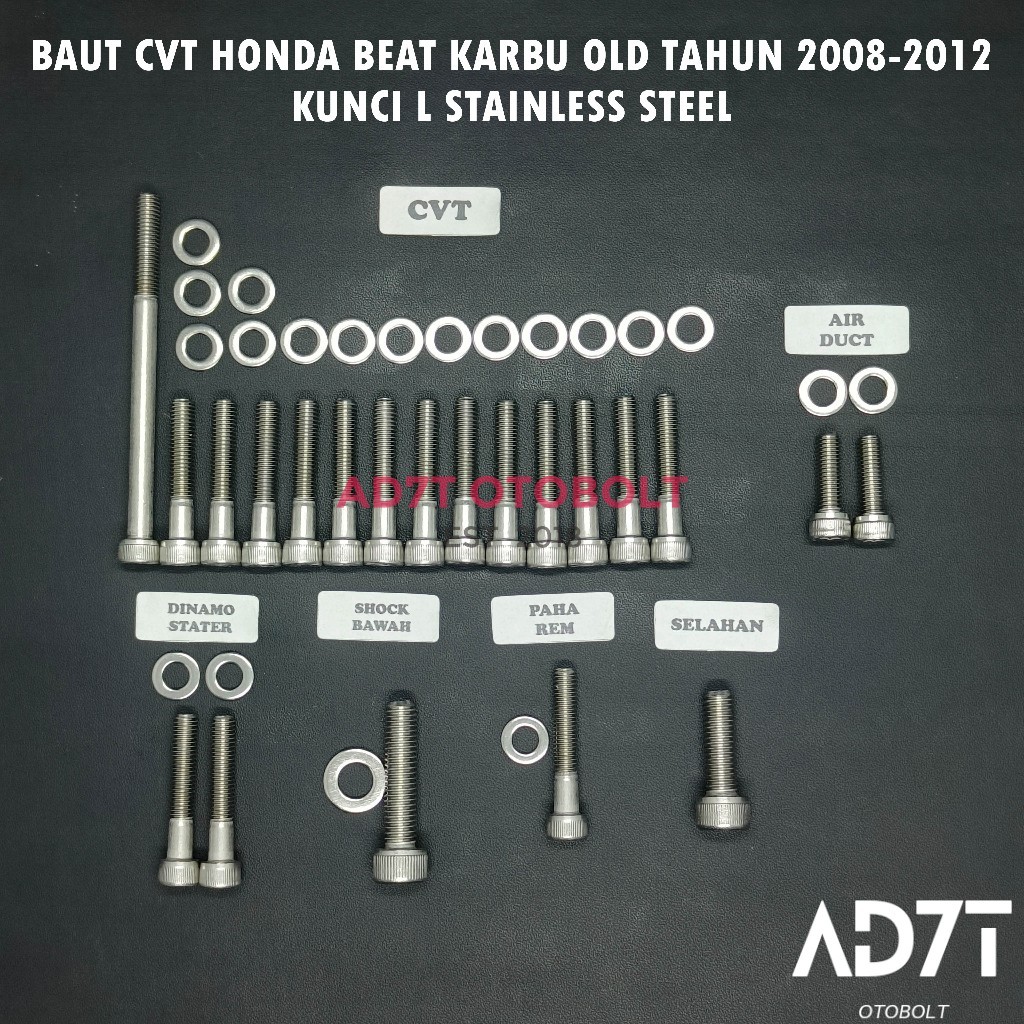 Baut Set CVT Honda Beat Karbu THN 2008-2012