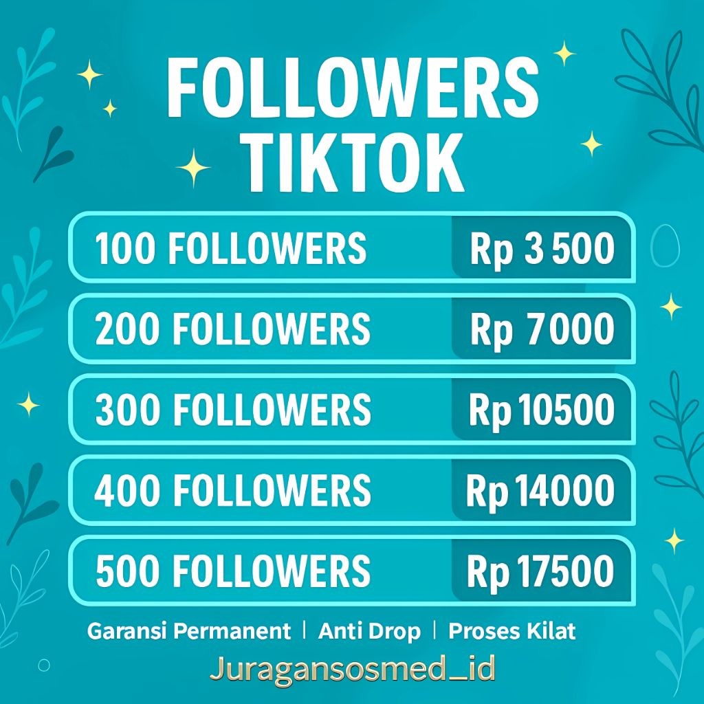 FOLLOWER TIKTOK GRATIS REFILL 30 hari PENGIKUT TIKTOK FOLLOW TIKTOK High Quality