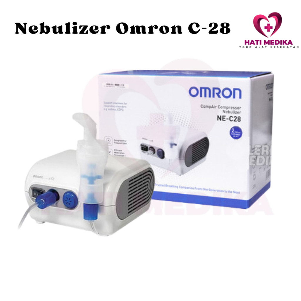 OMRON - Nebulizer Compressor Alat Terapi Uap Pernafasan | Alat Terapi Batuk Pilek Bayi Anak & Dewasa