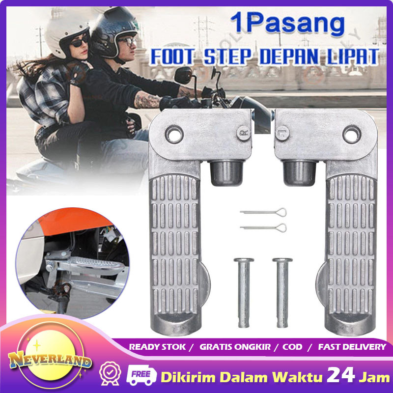 Footstep Front / Foot Step Depan Lipat Pijakan Kaki Depan Universal Sepeda Listrik 1 Set Pijakan Kak