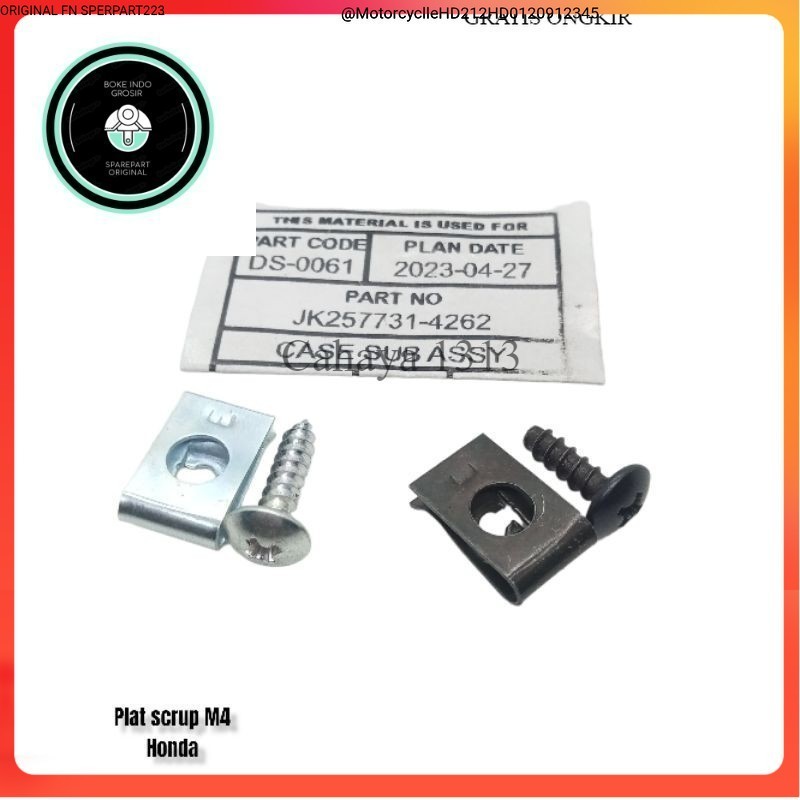 BAUT COVER BODY HONDA BAUD CLIP KLIP M4 SCRUP KASAR ORIGINAL new Cs1