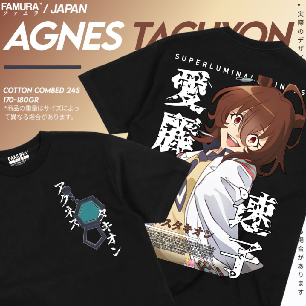 (COD) FAMURA T-Shirt / Kaos Anime Baju Agnes Tachyon Uma Musume Pretty Derby