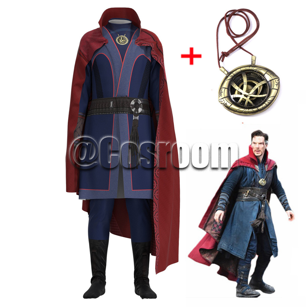 Doctor Strange Cosplay Costume Stephen Strange Bodysuit Superhero Jumpsuit Halloween Carnival Party 
