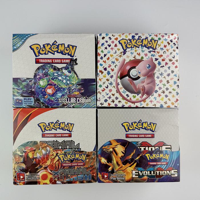 360pcs Pokemon Scarlet Violet TCG XY Evolutions Booster Pokemon Cards Display Box Pokemon Booster Ba