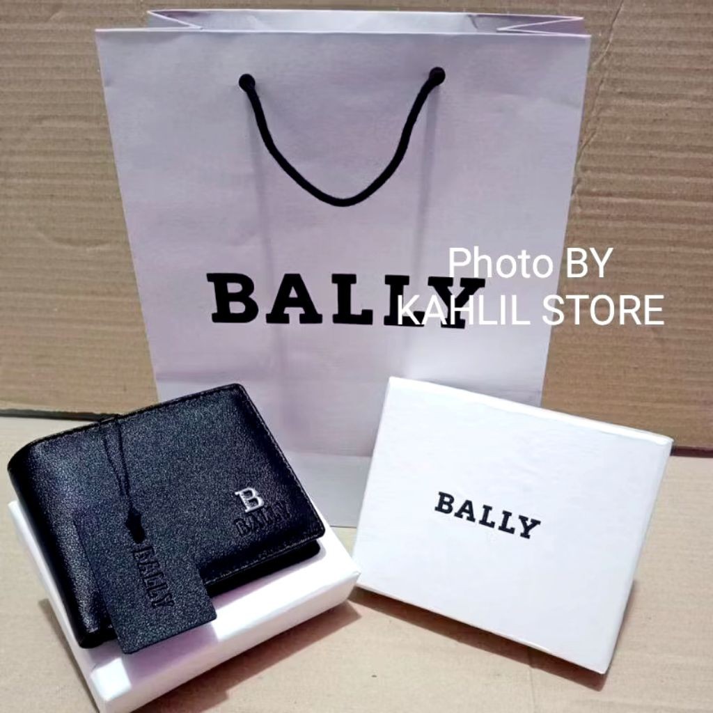 SIAP KIRIM 1 SET Dompe kulit PU + Box + Paperback Premium Multi logo Hampers pria kado pria EX18