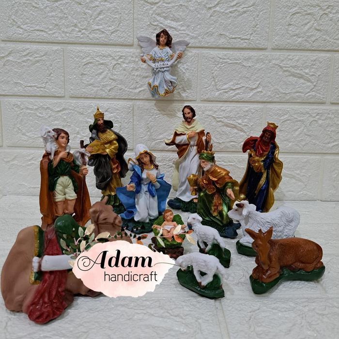 MUMPUNG PROMOISet Patung Natal - patung set natal 15 cm - kado natalTERLARIS