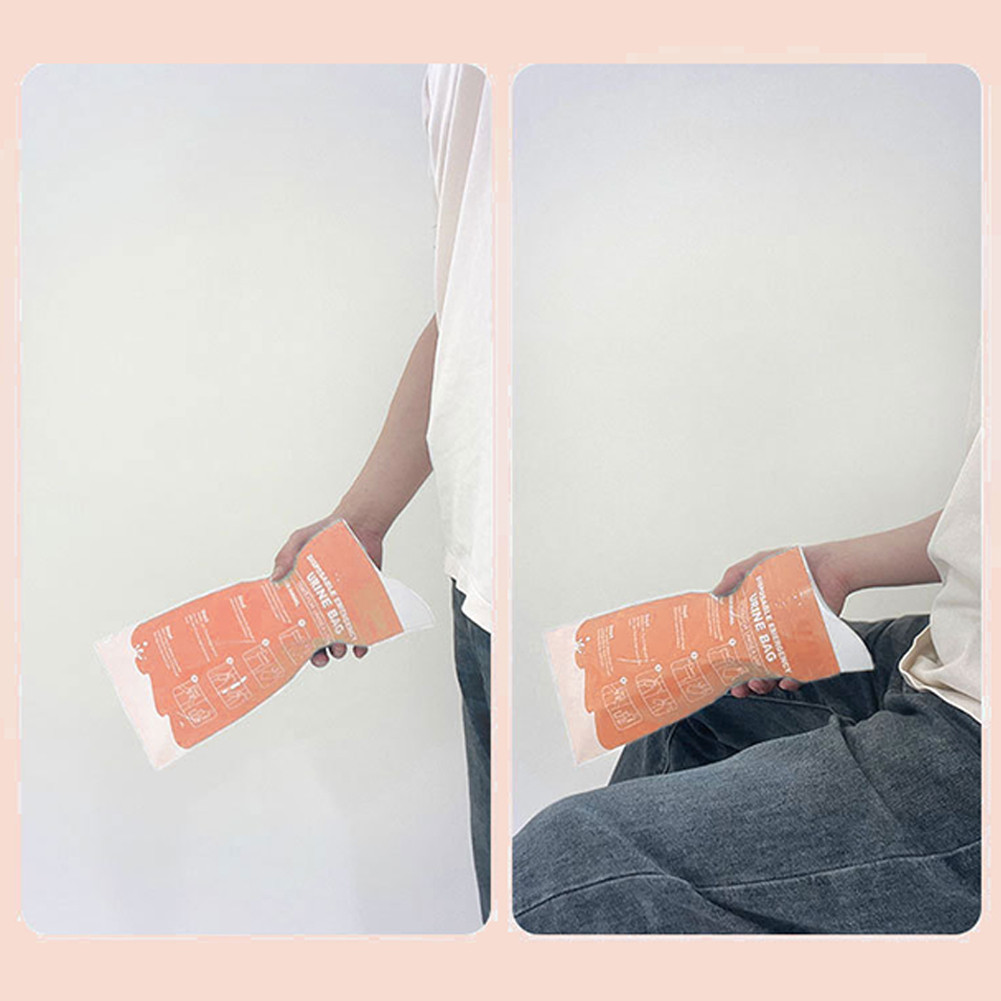 800 ML Disposable Urinal Bag Emergency Urine Bag Portable Camping Pee Bag for Camping Hiking Pregnan
