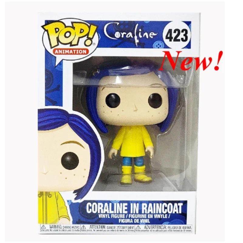 2024 Newest Arrival Funko POP Coraline in Raincoat 423# Vinyl Dolls Figure Model Toys for Christmas 