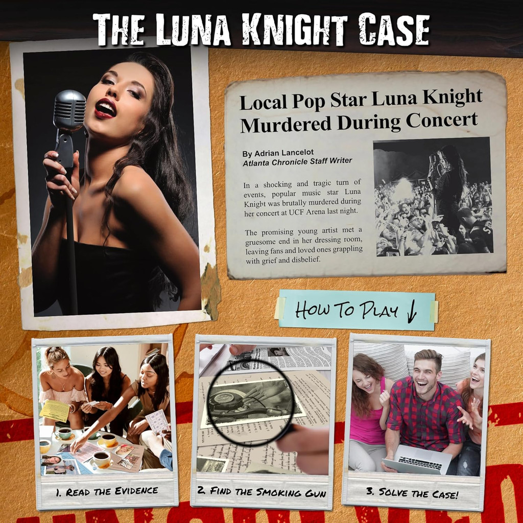 Unsolved Case Files Quick Play: Who Murdered Luna Knight? | Cold Case Murder Mystery Game