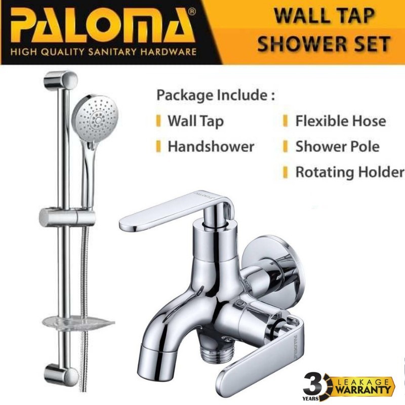 PALOMA FCP 6276 SSP 1106 Paket Keran Cabang Shower Set Tiang