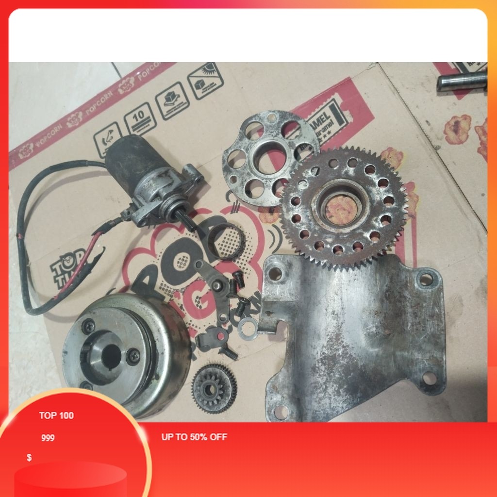 DOUBLE STATER FIZ R GIGI PENGHANTAR FIZ R FORCE ORIGINAL DINAMO SET SATU SET LENGKAP GARANSI