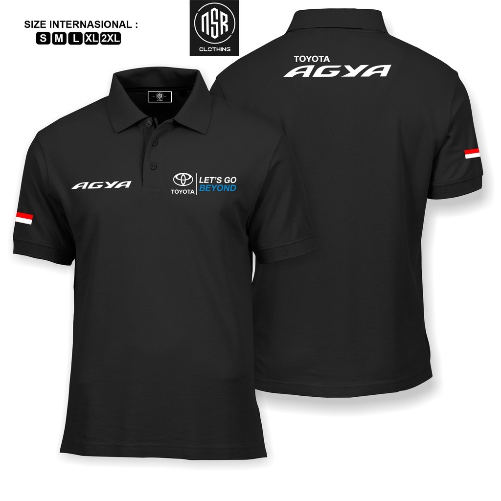 TERBARU POLO SHIRT TOYOTA AGYA/BAJU AGYA AYLA/ATASAN PRIA/BAJU MOBIL BAJU SERAGAM KERJA