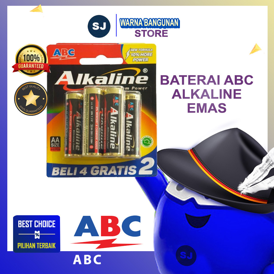 Baterai AA / AAA ABC Alkaline ORIGINAL