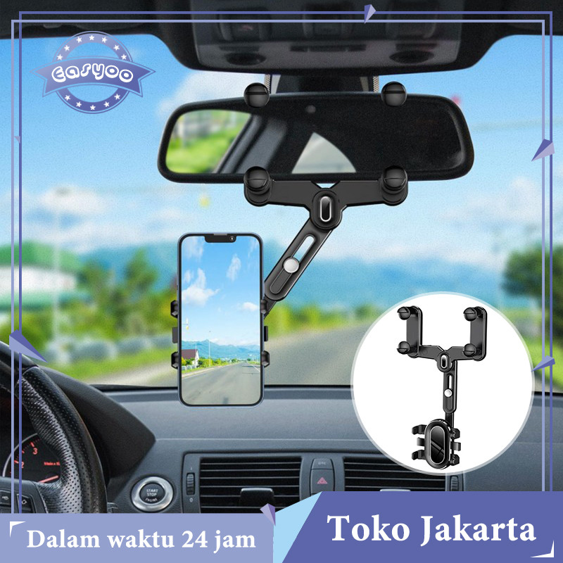 Holder Hp Mobil Di Spion Tengah Holder Hp Di Mobil Kuat Fleksibel Jepit Kaca Penjepit Hp Di Mobil