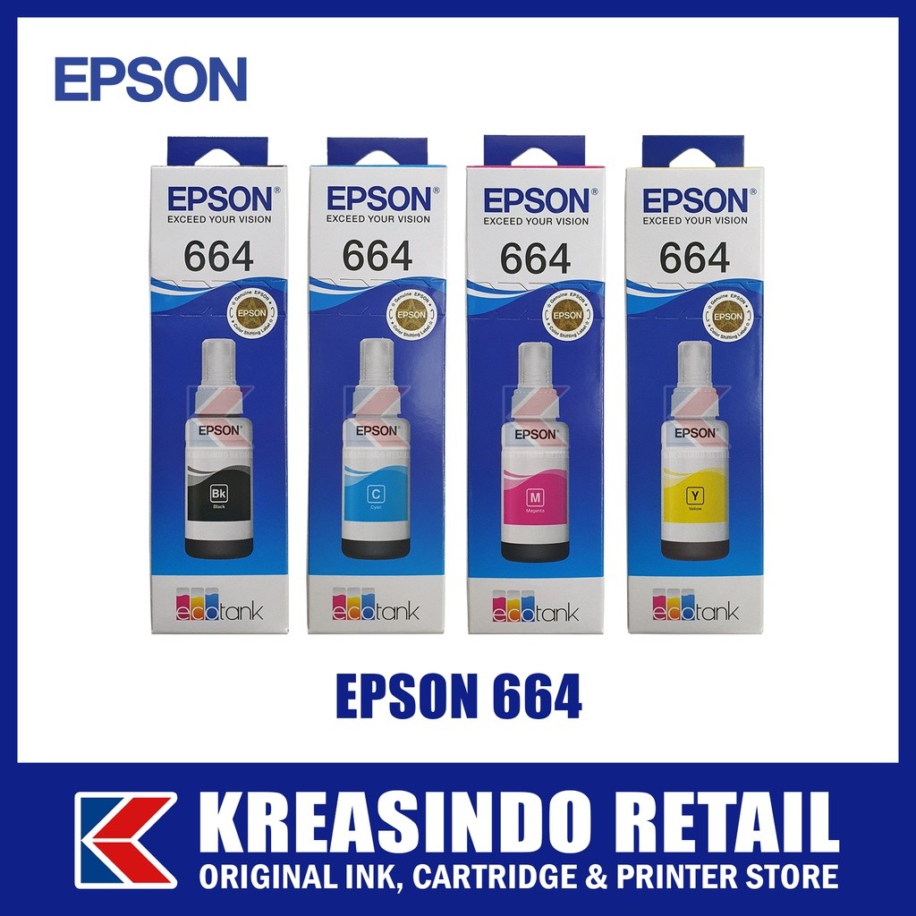 trn - Tinta Epson 664 / T664 Original (L120 L121 L1300)