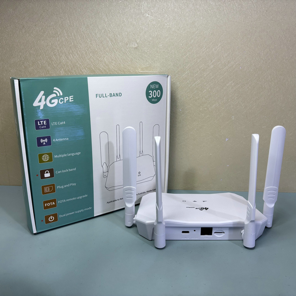 R8 4G CPE Router with Sim Card Slot WIFI Modem LTE Hotspot with LAN Router