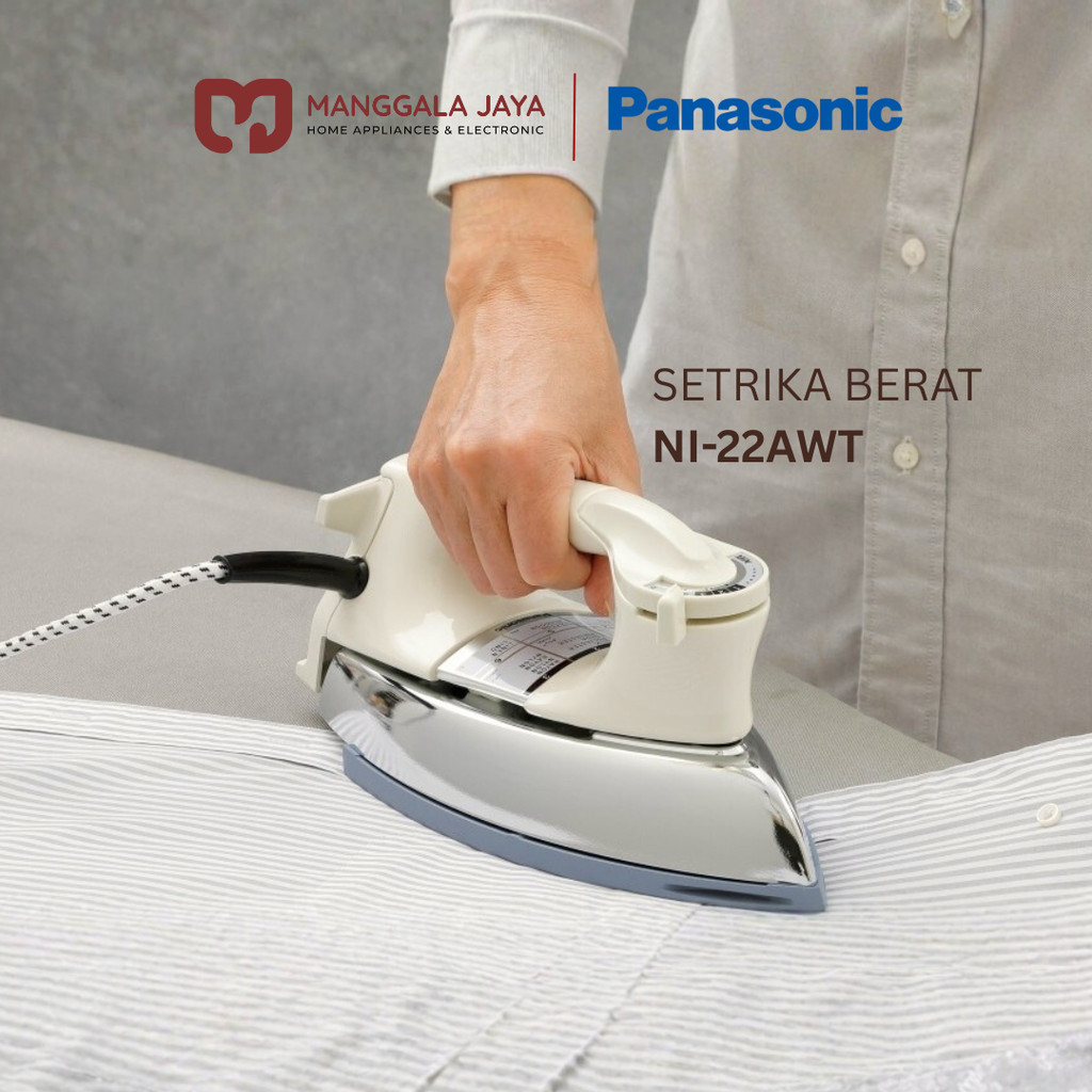 Panasonic Setrika Kering NI 22AWT / NI-22AWT Gosokan Baju Berat Garansi Resmi