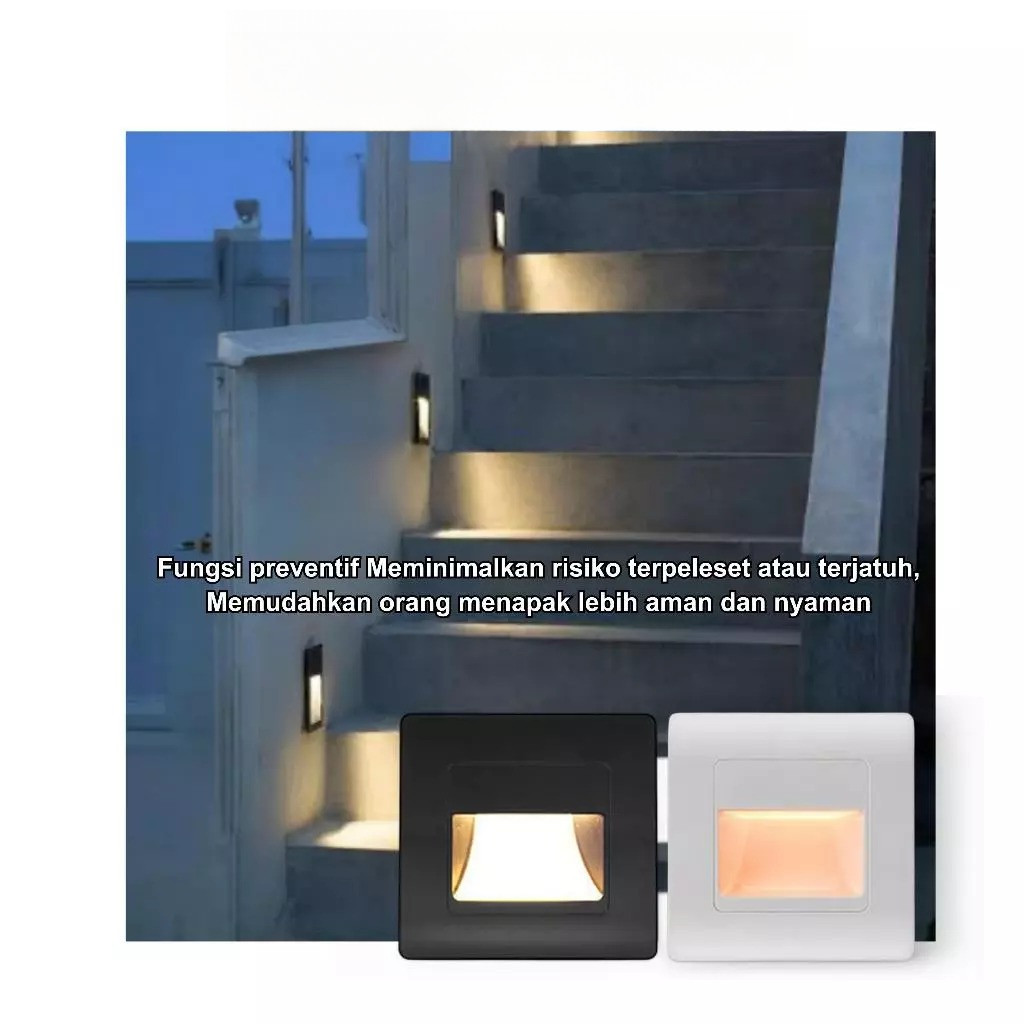 Lampu Tangga LED Lampu LED Tembok Anak Tangga Dinding Step Light inbow tanam Wall Lamp