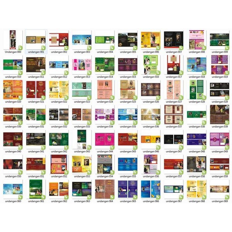 Promo Jual  1000 File Undangan pernikahan corel draw bonus master corel da Berkualitas