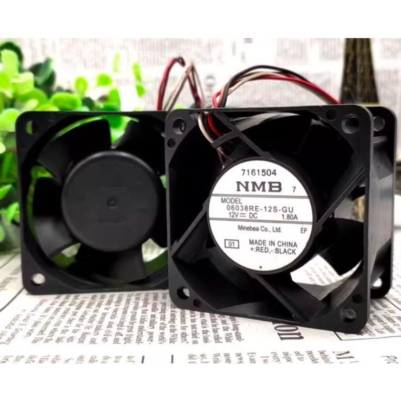 New Cooler Fan for NMB 06038RE-12S-GU 12V 1.80A Waterproof High Air Volume Variable Frequency Fan 60