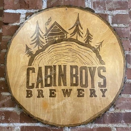 papan nama kayu custom - papan nama kayu - wood sign