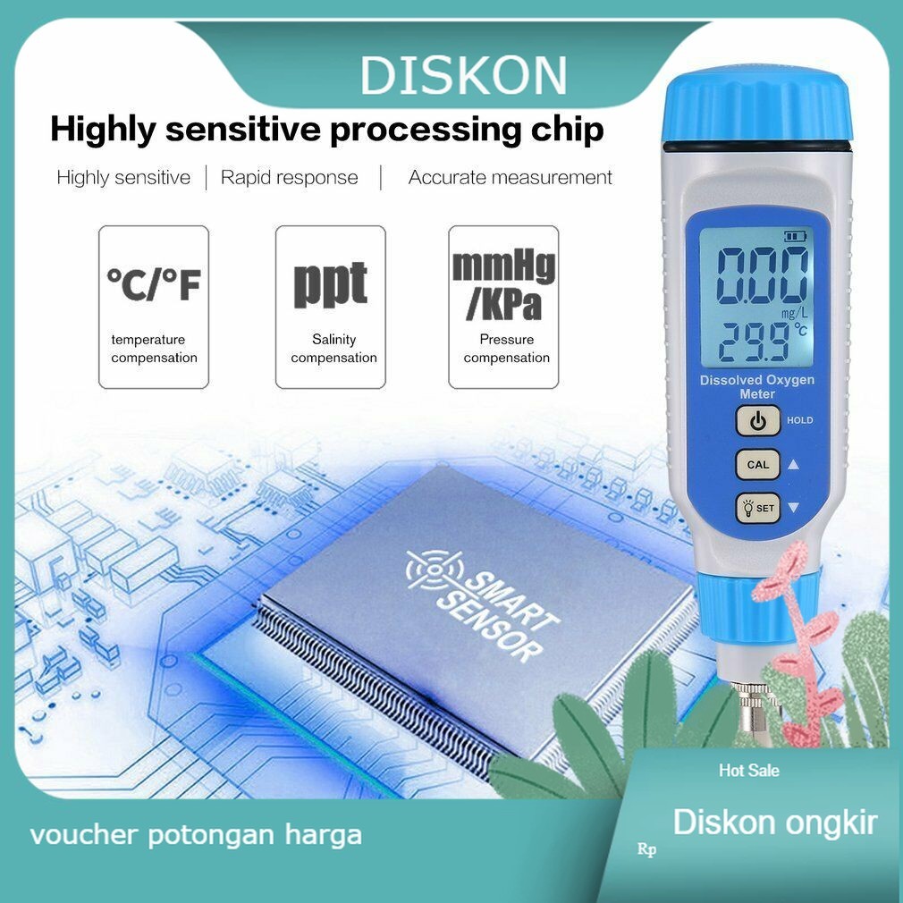 Temukan Dissolved Oxygen Meter Smart Sensor AR8210 Oksigen O2 Larutan Kadar AR-8210 Water Air Qualit