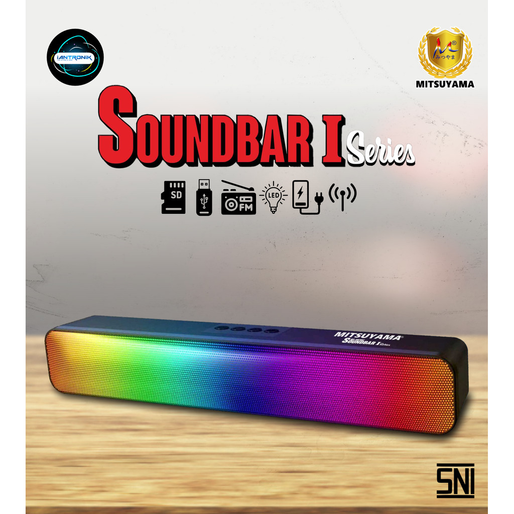 MITSUYAMA Portable Battery Loudspeaker SOUNDBAR 1 SERIES MS-4020BT sudah bisa KARAOKE