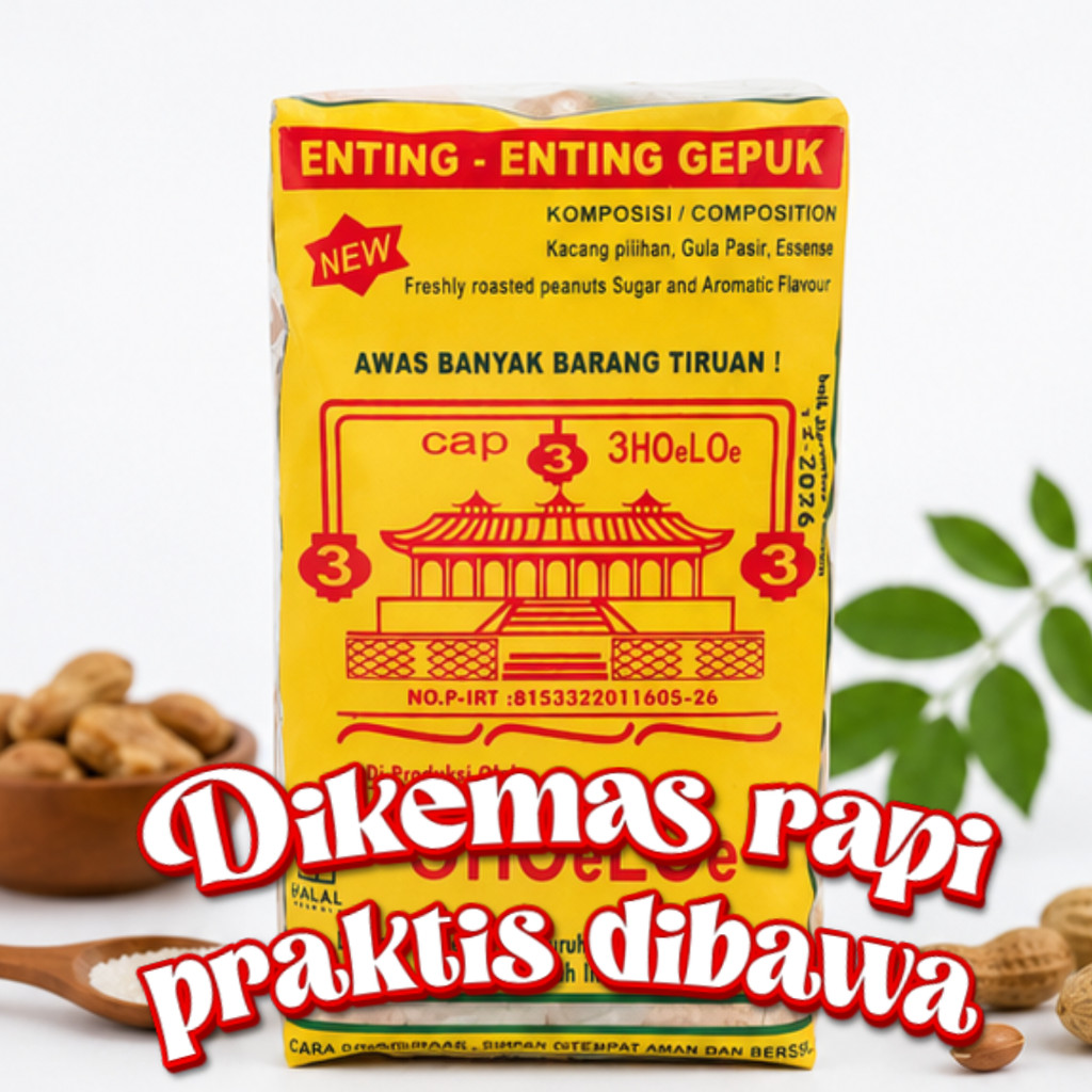 Enting-enting Gepuk Kacang Holo 3 Tradisional Khas Semarang Enak Gurih