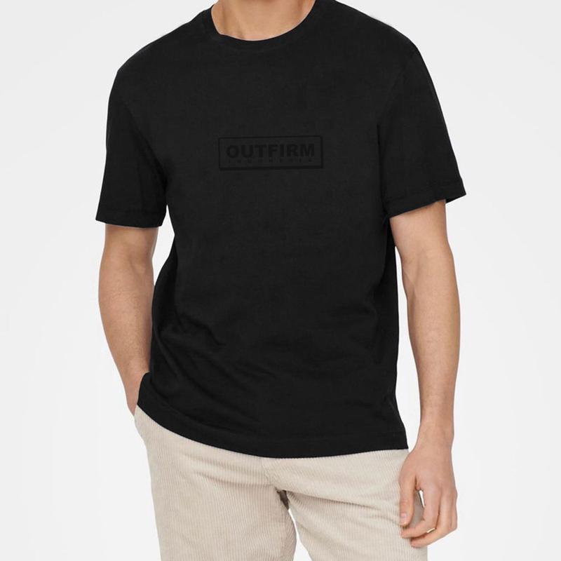 OUTFIRM - Tshirt Black Logo Outfirm