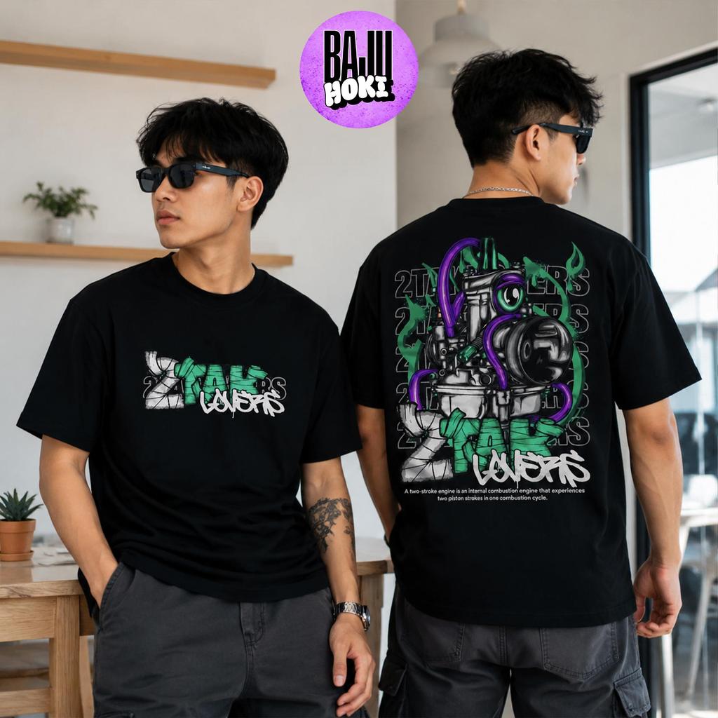 Kaos Racing 2 Stroke Lovers - Baju Distro 2 Tak Engine Two Stroke Herex 2Stroke Fiz R