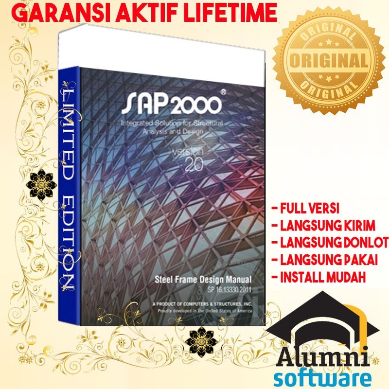 [FULL VERSION] CSI SAP2000 Ultimate v20 LIFETIME - GARANSI AKTIVASI