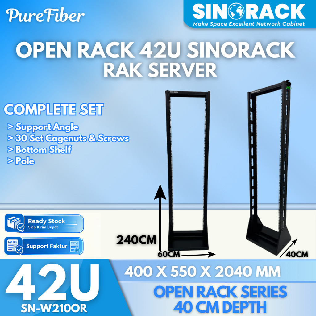 Open Rack 42U SINORACK Rak Server