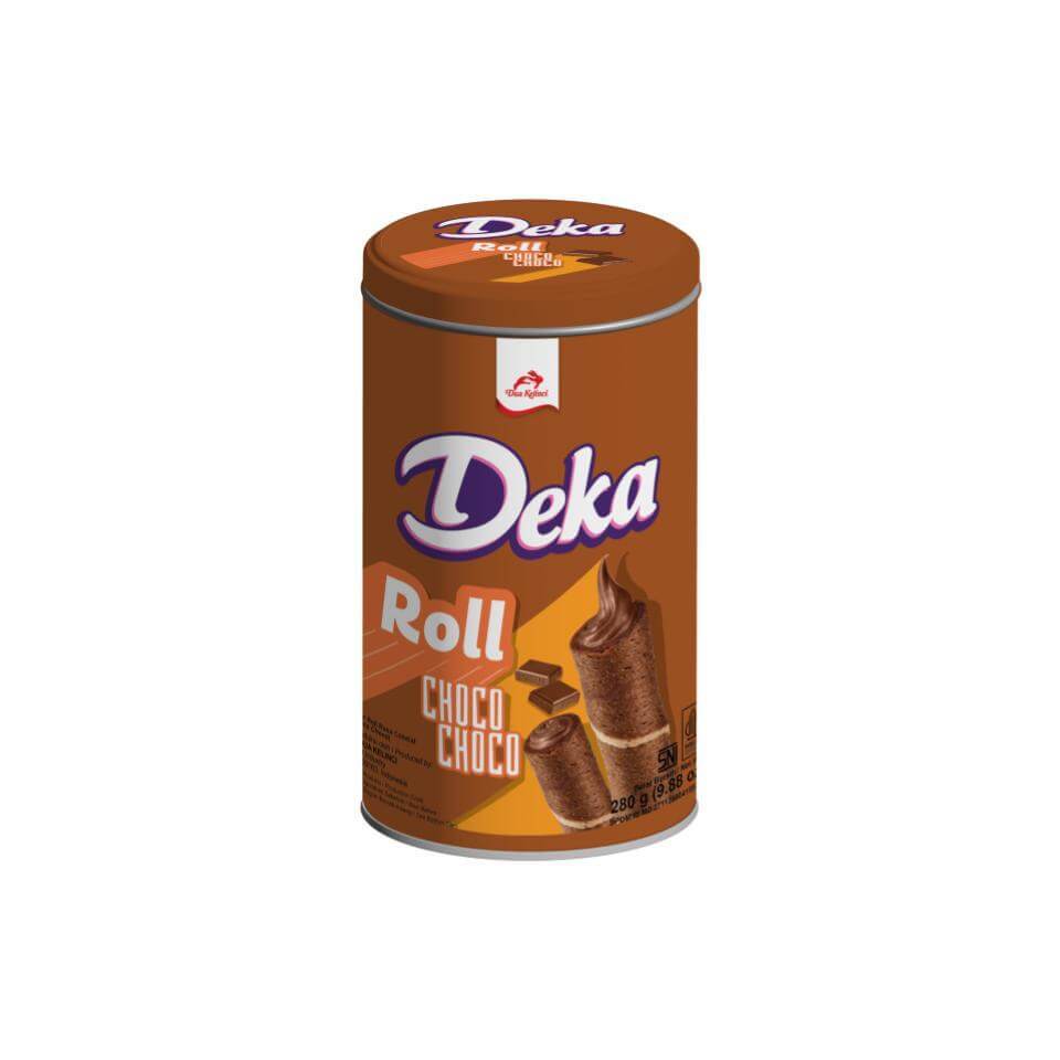 Deka Wafer Choco Choco Roll Kaleng 230 gr