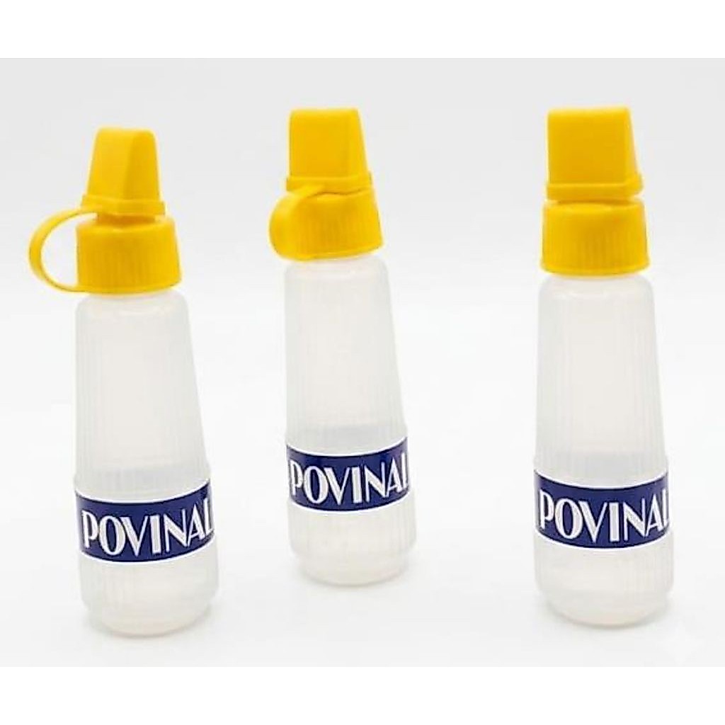 Lem Kertas Povinal Cair 22ml - Lem Cair Bening, Lem Kertas Serbaguna, Lem Slime