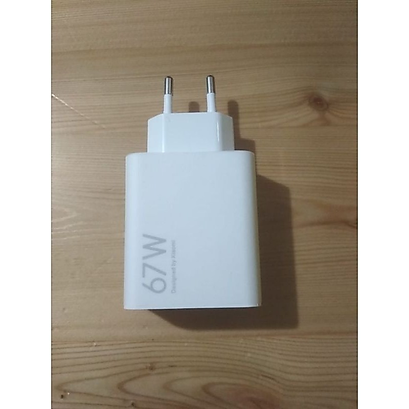 TERLARIS ADAPTOR KEPALA CHARGER XIAOMI 67W FAST CHARGING ORIGINAL 100% MDY-12 -EU