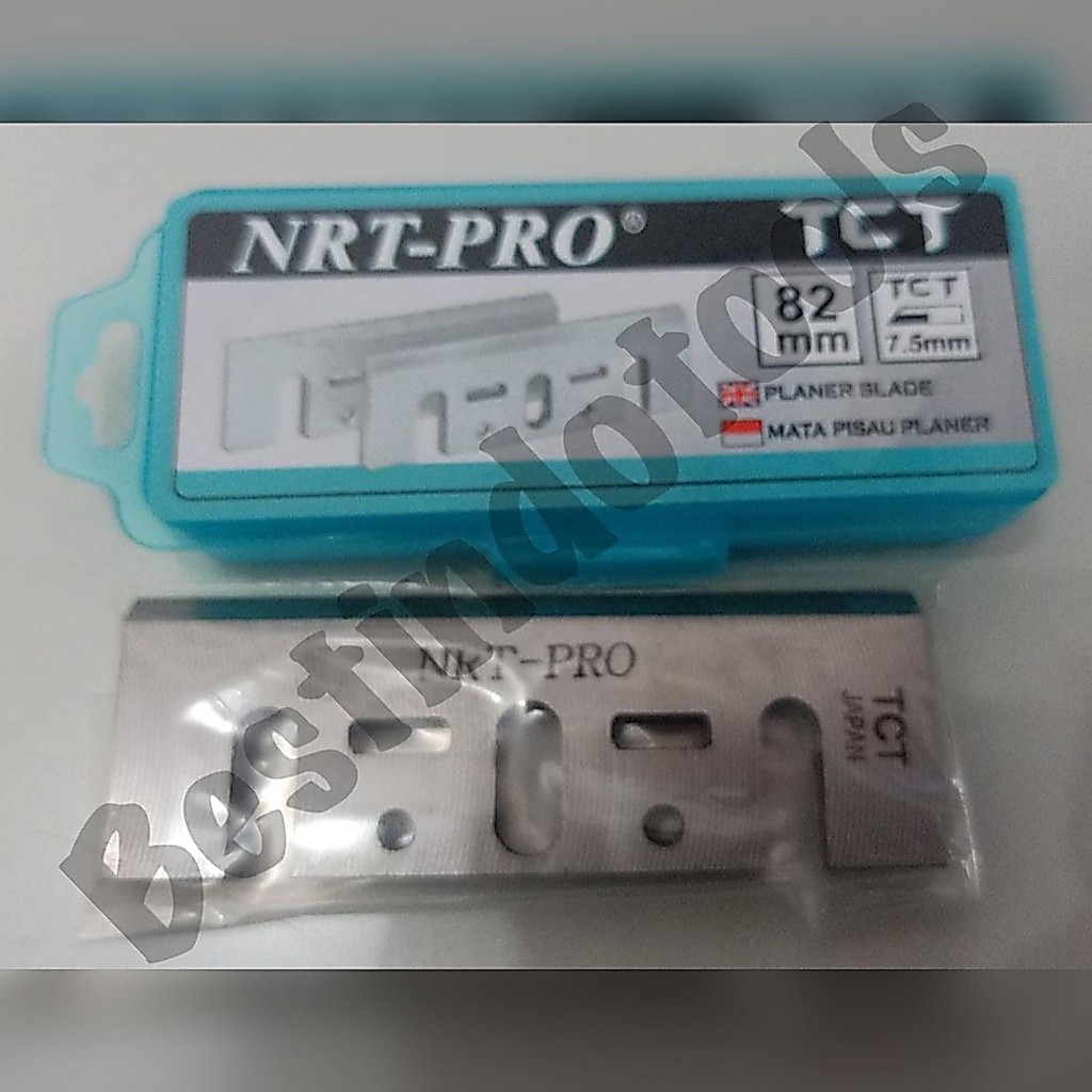 PLANER BLADE NRT-PRO TCT 82 X 7.5 7,5 MM MATA PISAU SERUT NORITA KETAM PASAH RE-SHARPENABLE SET ISI 