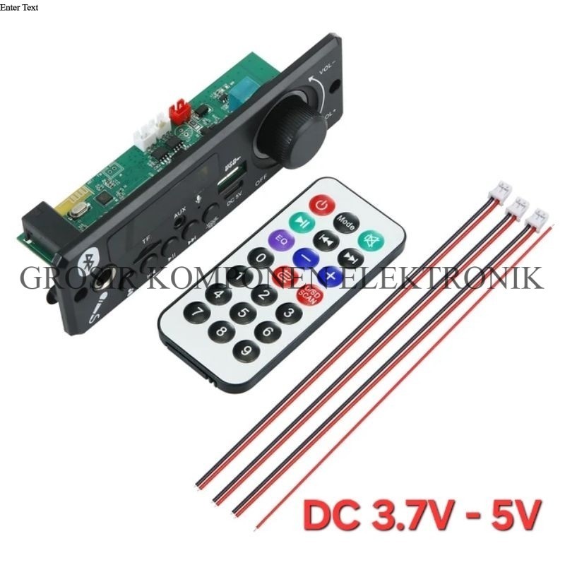 Modul Amplifier Stereo Mp3 Player Karaoke Bluetooth DC 5V 2X3W 6W Murah Berkualitas