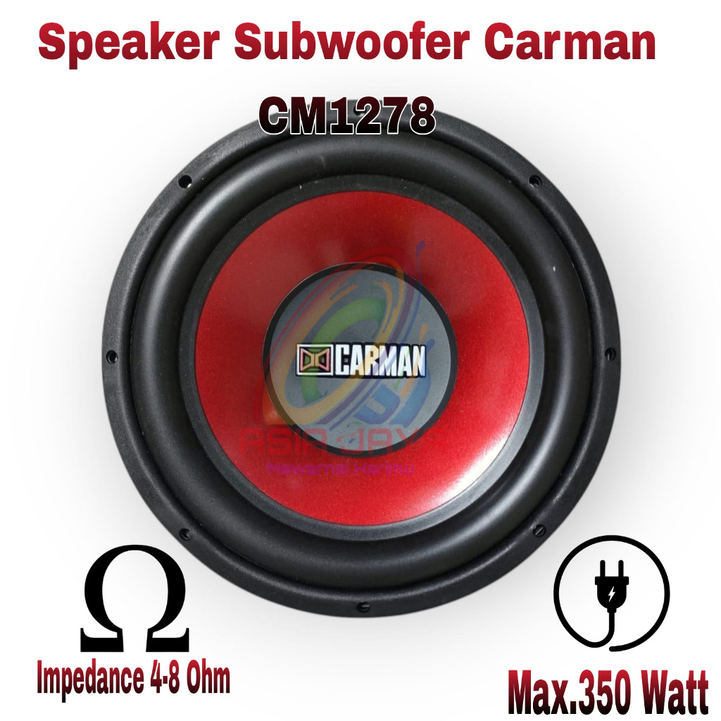 Speaker Subwoofer 12 Inch CARMAN CM1278