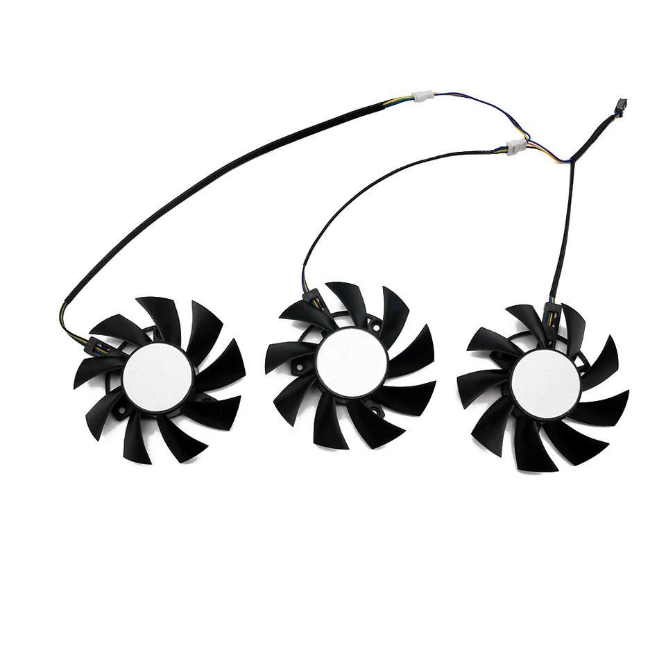 DIY 75MM FD8015H12S 12V 0.32A replace For Amd Xfx RX Radeon VII Graphics Video Card Cooler Fan