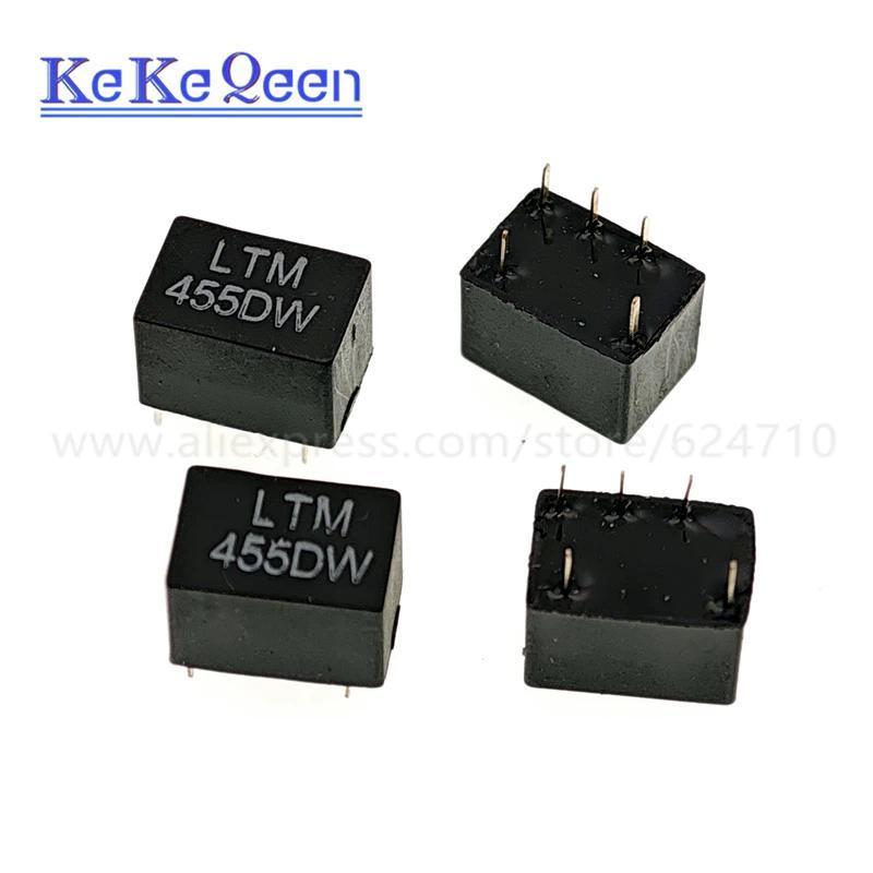 10PcsLot LTM455DW LTM455D 455D 2+3 5Pin P5 455KHz ceramic filter For communication Signal relay