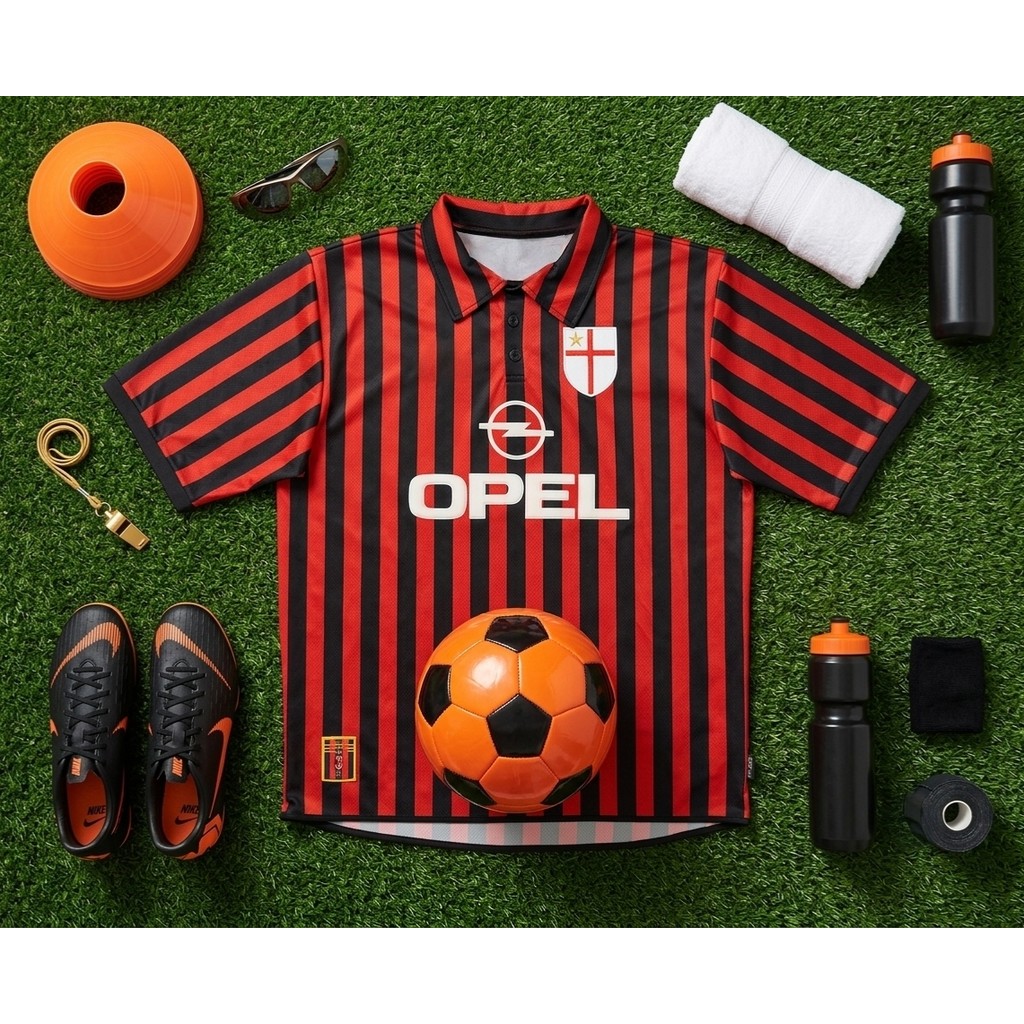 Jersey Full Printing Milan 1999 Centenary Gratis Custom Patch dan Nameset