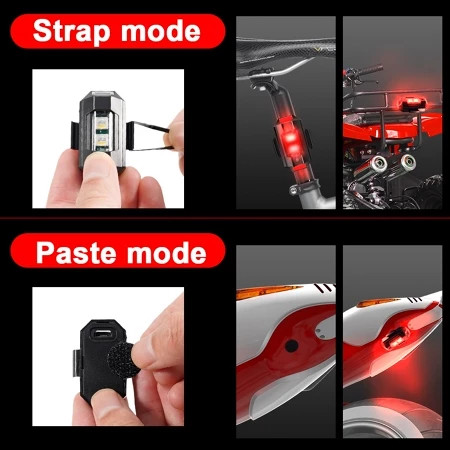 Lampu Strobo LED 7 Warna Universal Motor/lampu kolong motor/lampu pesawat motor kedip/Keamanan Strob