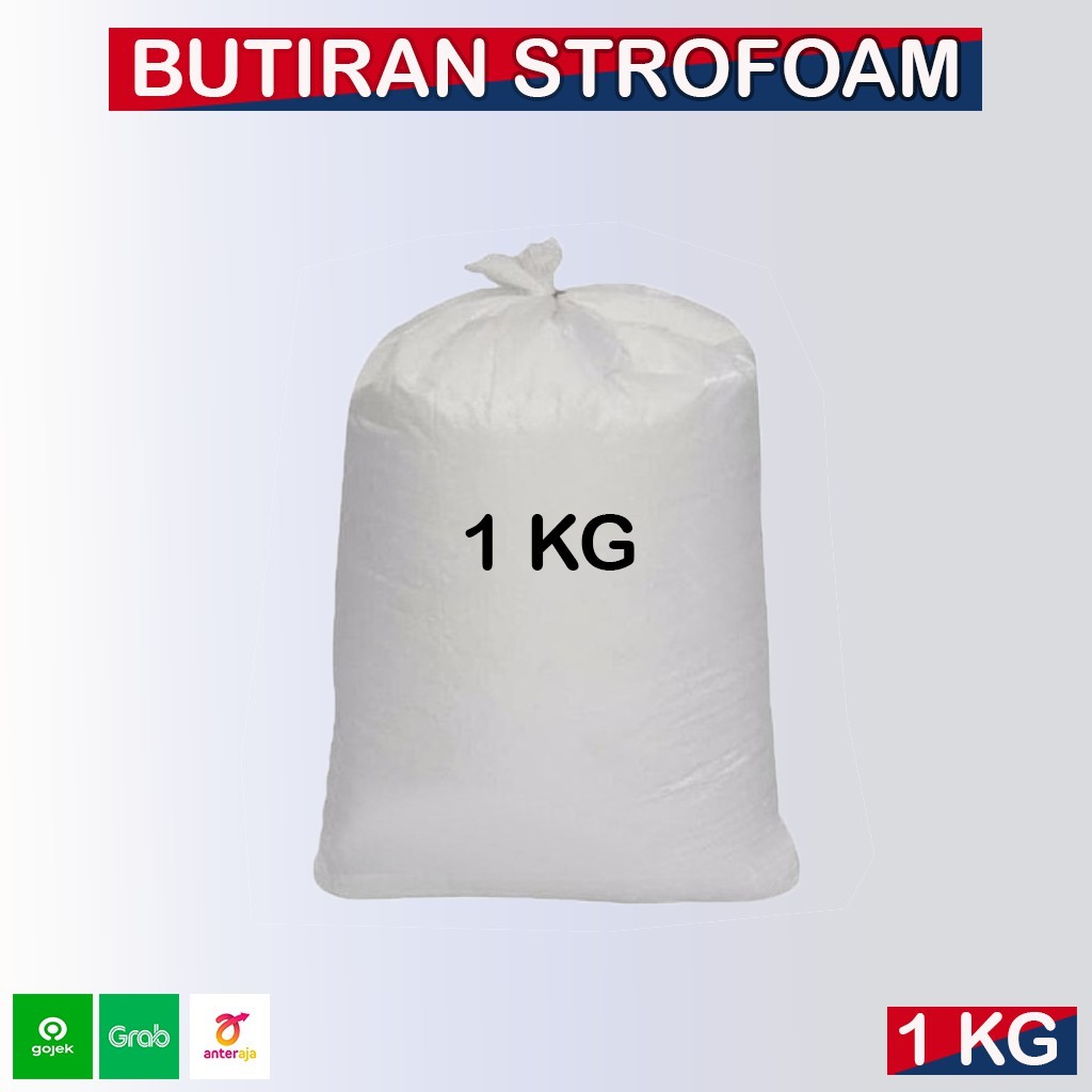 Butiran Styrofoam, Styrofoam Butiran 1Kg / Isi Bean Bag Butiran Styrofoam 1Kg