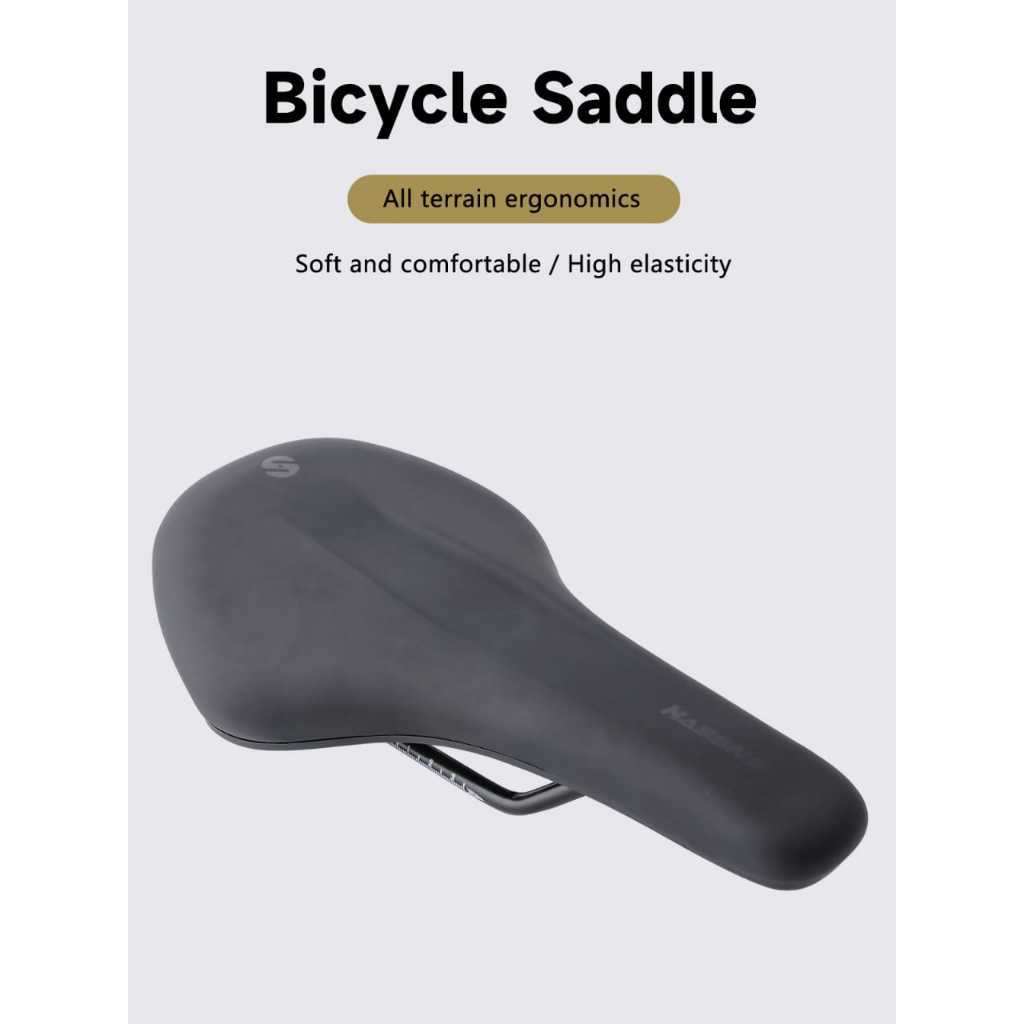 Foto Hassns K010 Saddle Sadel Soft Seat Cushion PU Leather Lebar nyaman untuk Sepeda MTB Non Hollow