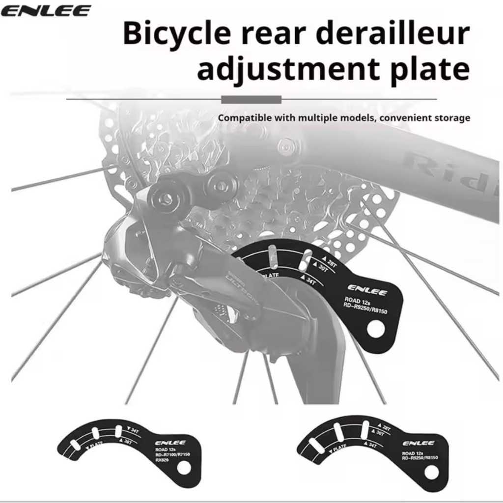 Foto Enlee Alat Setel RD Sepeda Roadbike 12speed Electric Rear Derailleur Adjustment Gauge Guide Tool Chain Gap Tool for Road Bike