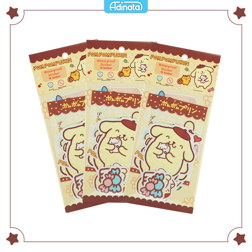 Pompompurin Waterproof Sticker 2639-6158 / Adinata - Sticker