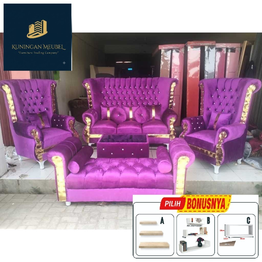 Sofa sultan warna ungu emas sofa sultan list gold sofa model terbaru