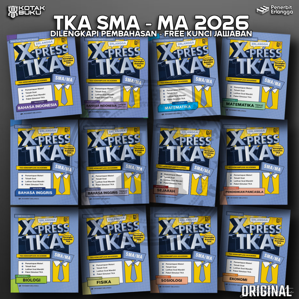 [ Erlangga ] Buku Xpress TKA SMA 2026 / TKA SMA 2026 / Buku TKA SMA